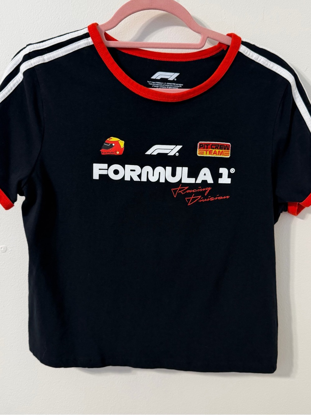 F1 Formula 1 Women’s Baby Tee Size Large